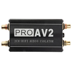 1 szt. Izolator Audio PRO AV2 2CH Hifi z pętlą uziemienia filtr szumów Audio reduktor sygnału Audio RCA izolator hałasu