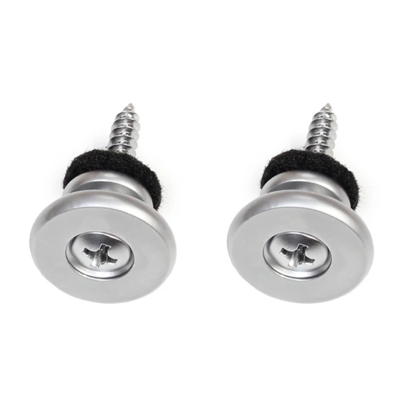 

2PCS Металлические кнопки блокировки ремня для гитарного ремня для электрогитары и баса