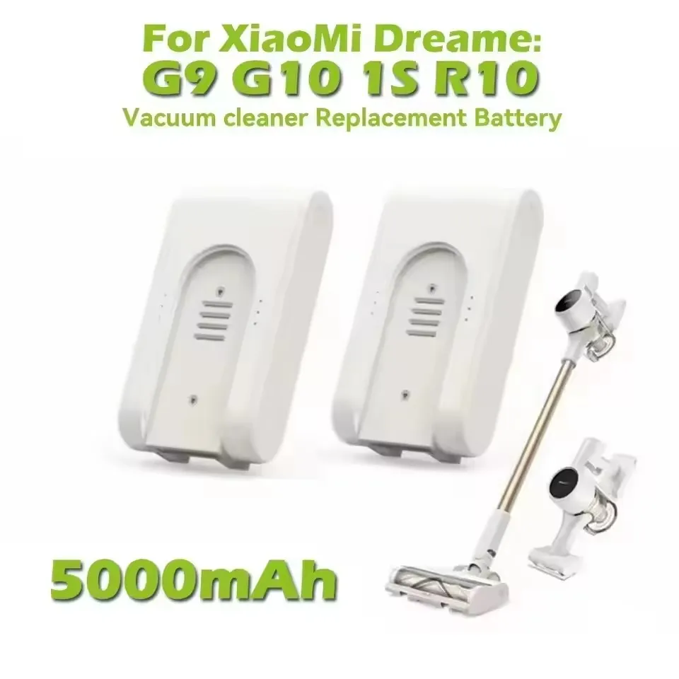 For Xiaomi Mijia Dreame G10 G9 1S R10 vacuum cleaner battery replacement, longer battery life and higher efficiency