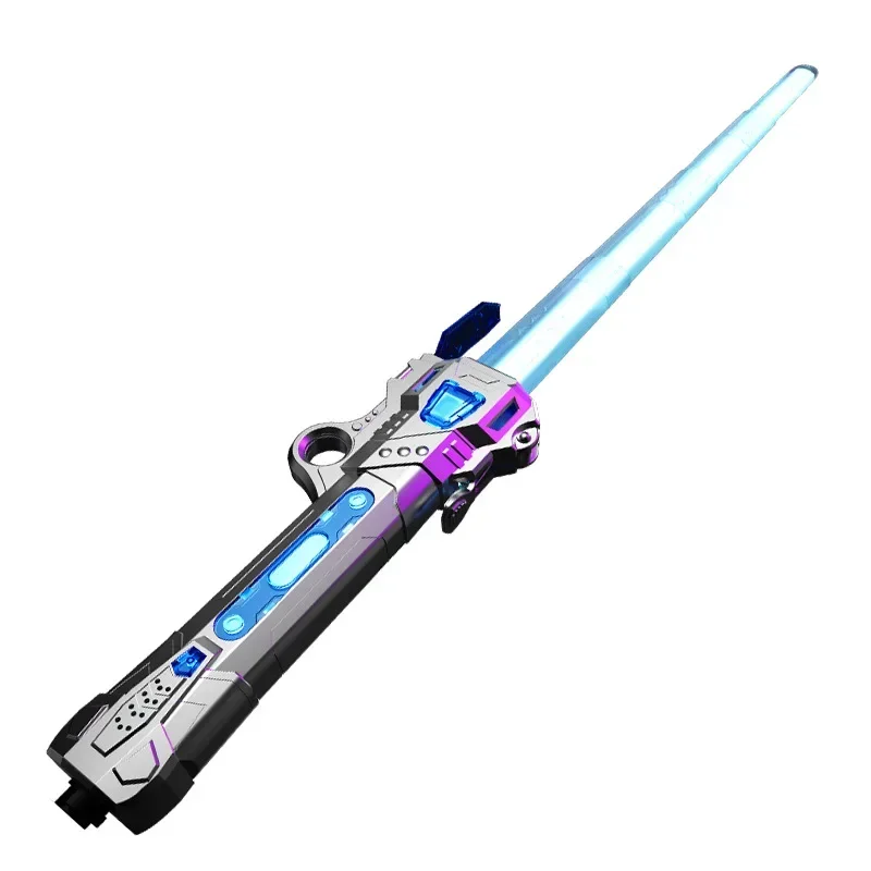 Laser Sword Stretchable Adult Toy Genuine Tactical Light Sword Fluorescent Stick 7-Color Rechargeable Costume Play dress up