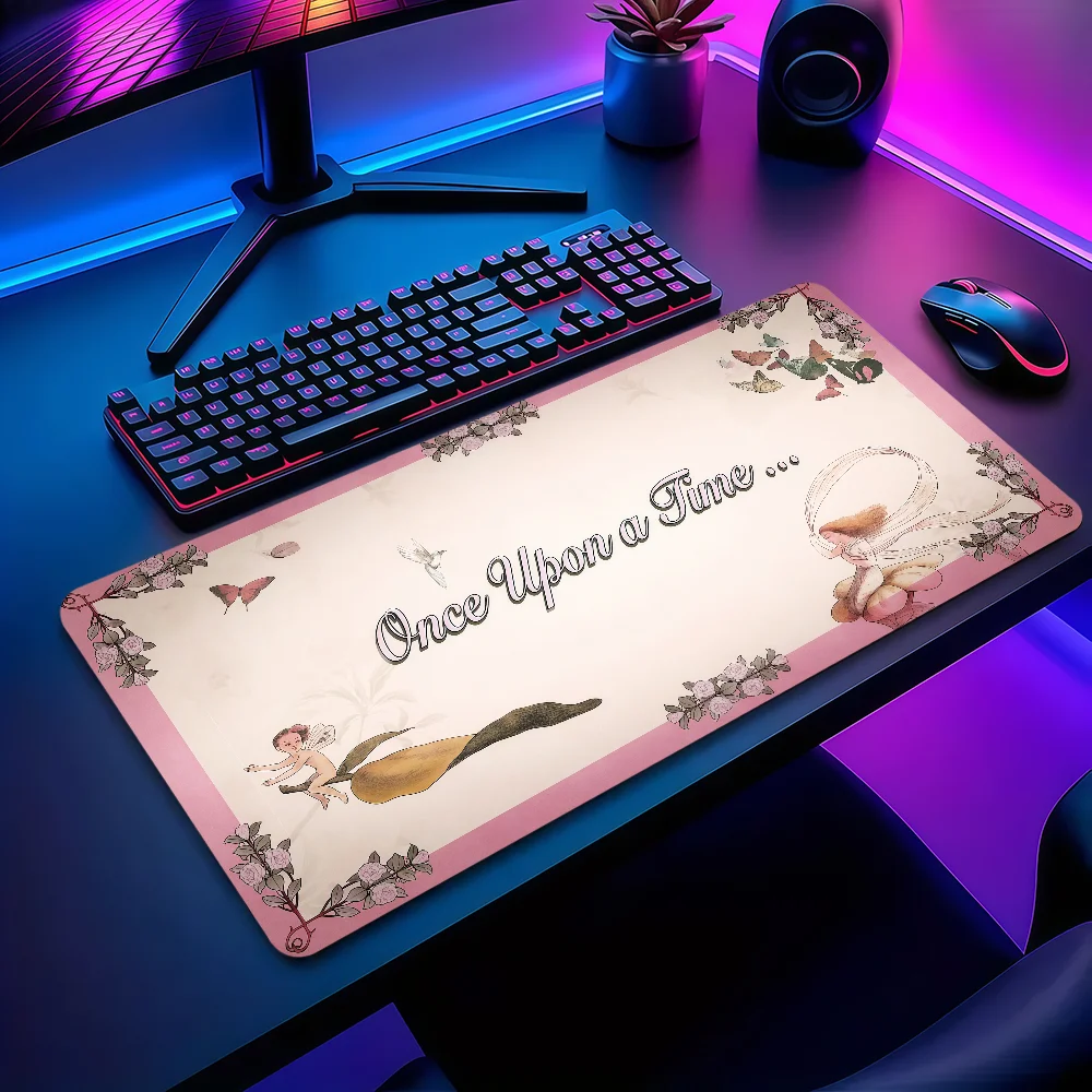 Singer peach Prc Mouse Pad Large Non-slip Lockedge Desktop Computer Desk Mat Keyboard Writing MousePad Office Gamer Student Gift