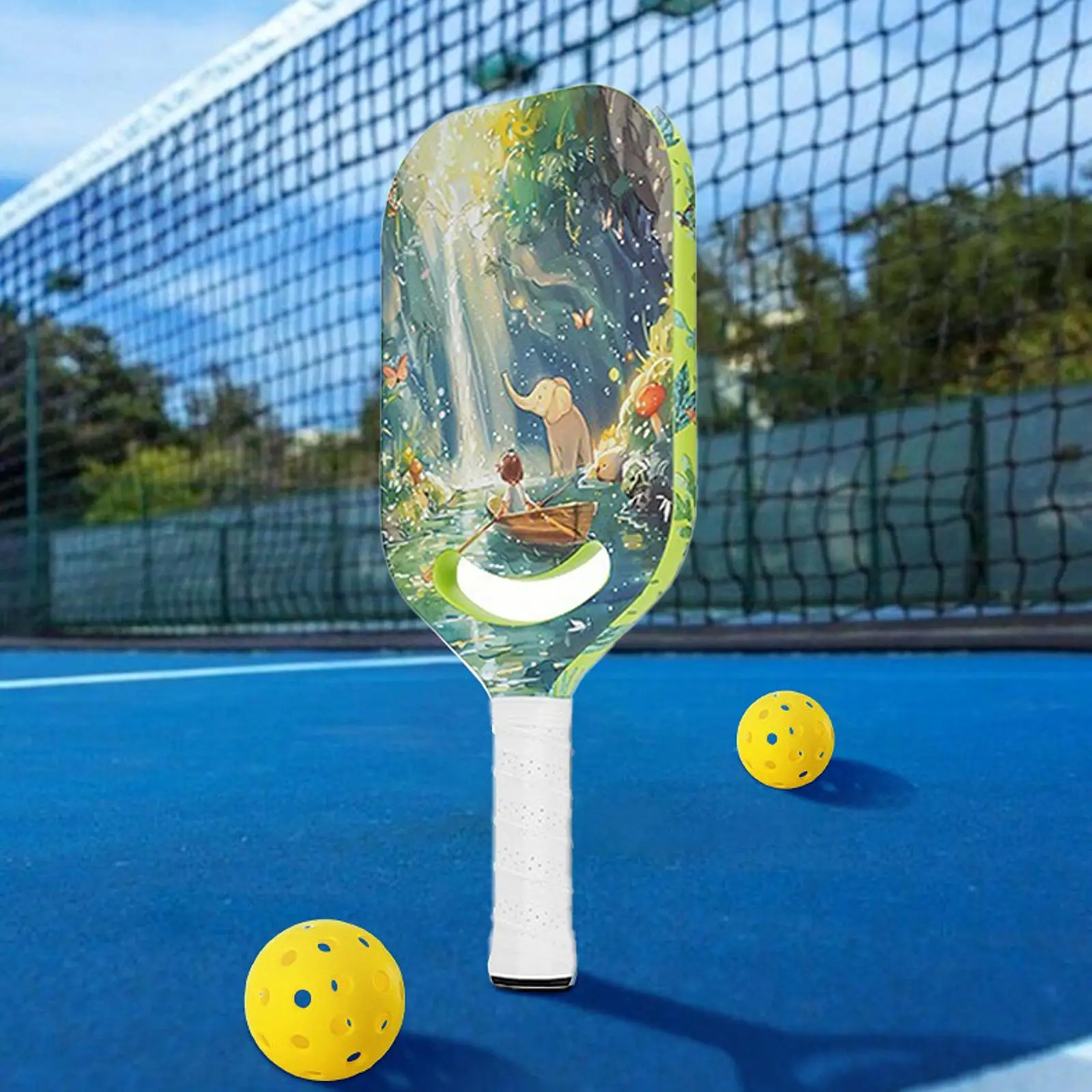 Koolstofvezel Pickleball Paddle Hol ontwerp Premium draagbare training