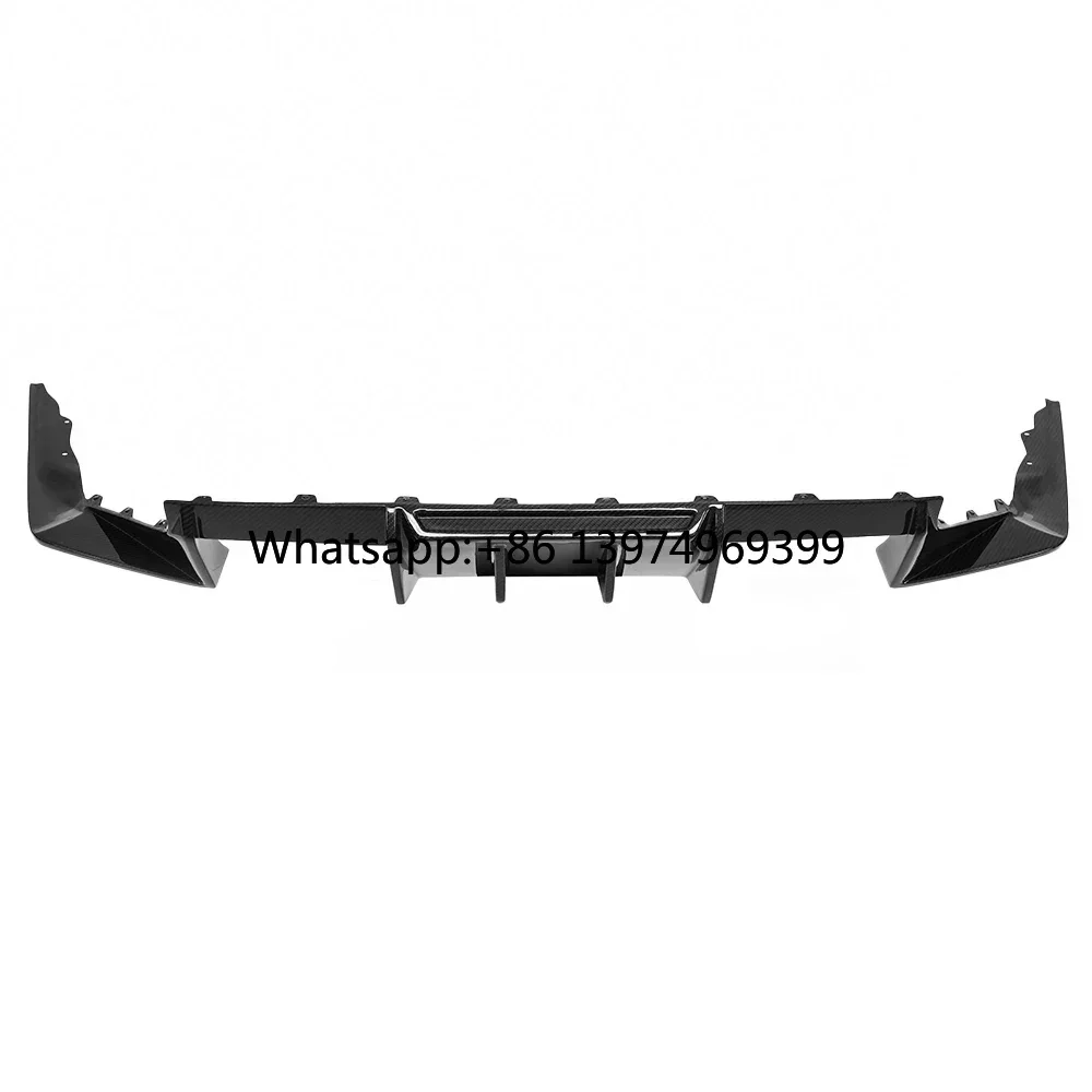 New Real  Rear Diffuser Lip Spoiler for BMW M2 G87 2023+ R44 Style Car Bumper Guard