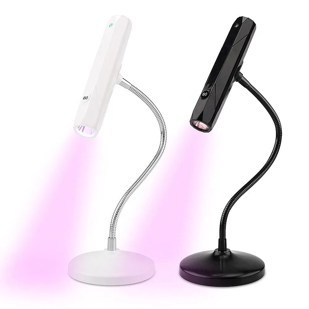 New Listing 2-in-1 Handheld Mini Flash Cure Light Cordless UV LED Gel Nail Lamp for Focused Beam Dry Nails view 2