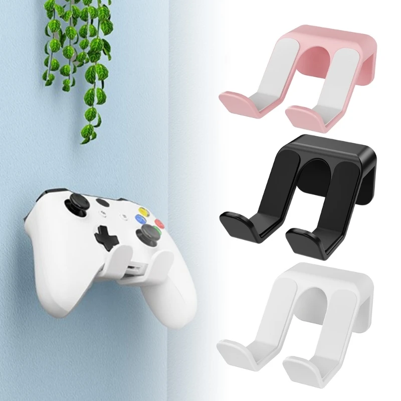 Universal Game Controllers Organizers Wall Rack Wall Mount Hanger,Adhesive Not Punching Bracket with Antislip Pad