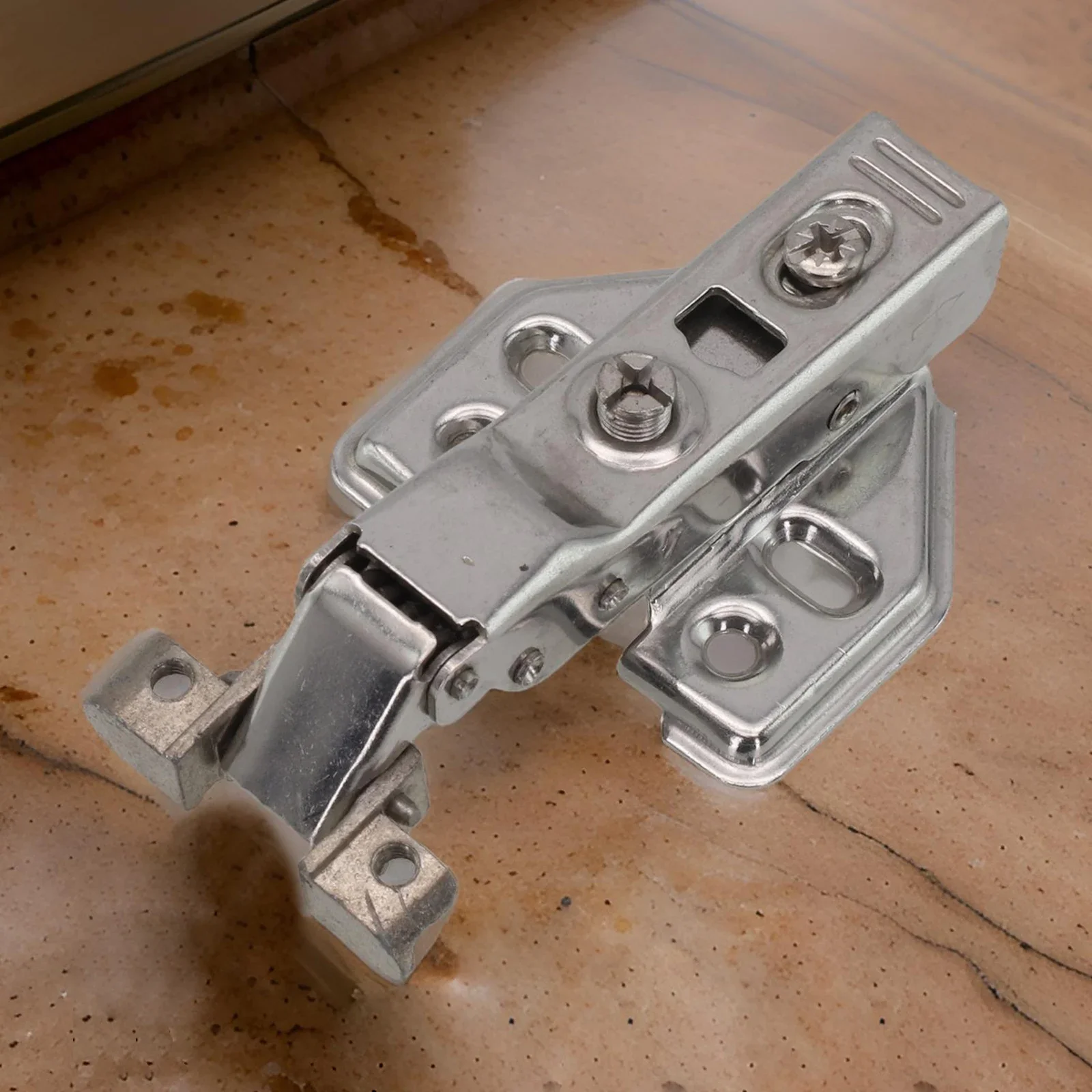 Furniture Hinge Hinge Set Corner Installation Buffer Cabinet Door Stainless Steel Aircraft Hinge Damping Effect