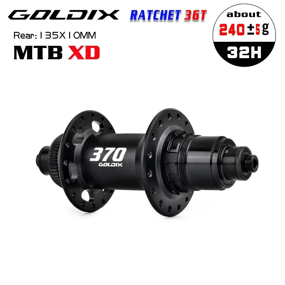 GOLDIX M370 32H 36T Ratchet MTB Hub 148mm