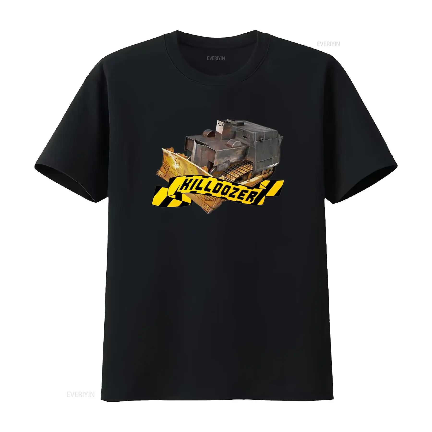 Killdozer T shirt for Men Unique Construction Vehicle Design High Quality Print Perfect Casual Wear vintage Washed Stretched