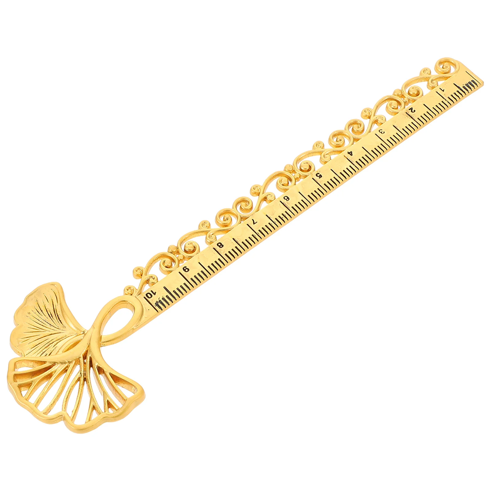 Metal Bookmark Ruler Hollow Design Multi-Functional Sewing Reading Tool Students Stationery Office Decorative Alloy Book