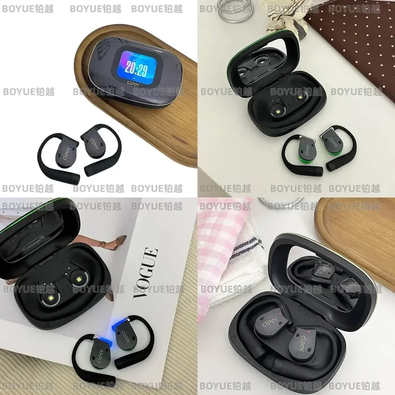 Cleer ARC6 Wireless Bluetooth Headphones Open Ear AI Sports Hanging Earbuds Noise Cancelling Office Gaming Headset Long