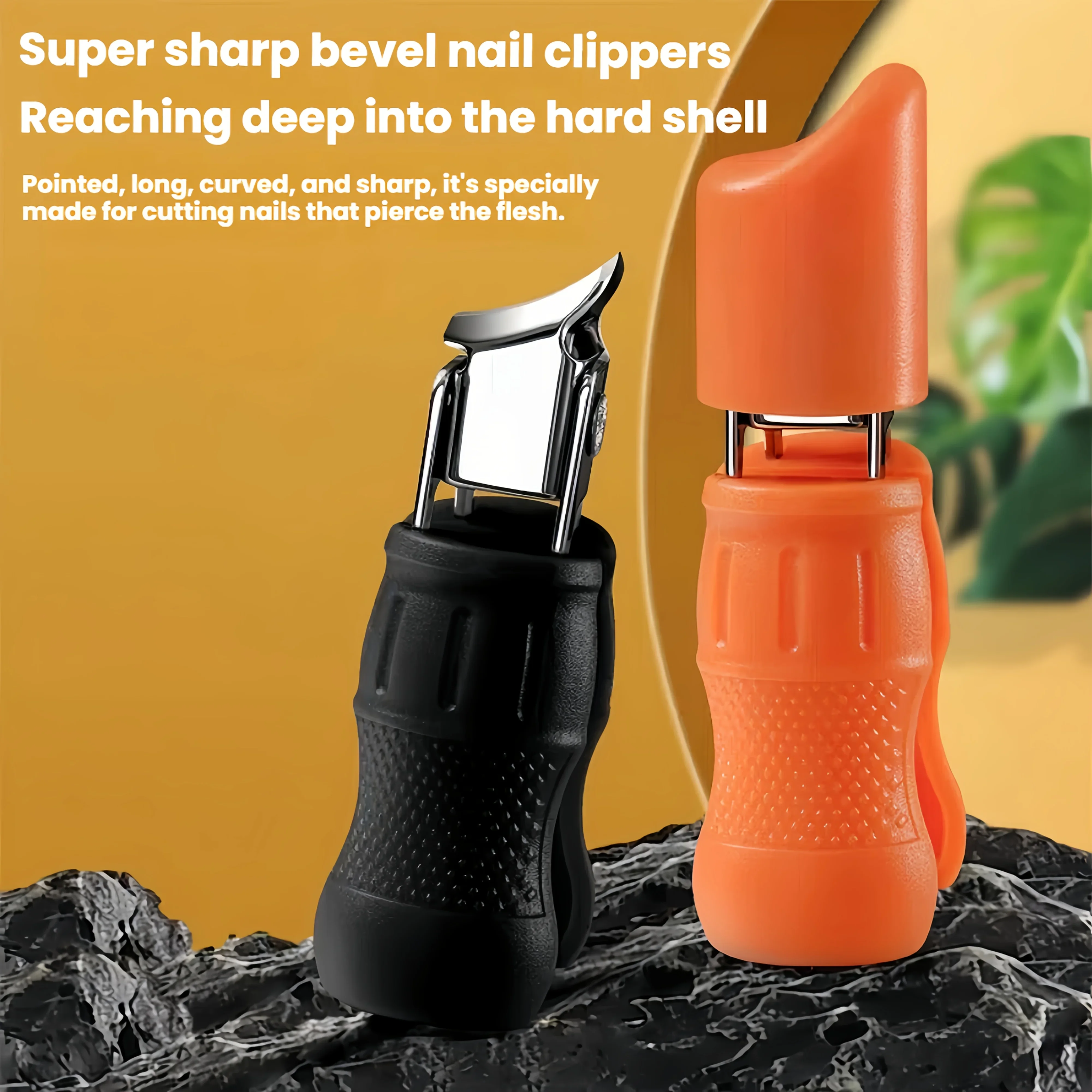 مقص أظافر احترافي مائل من الفولاذ المقاوم للصدأ مع شفرات بزاوية كبيرة مفتوحة ومقص أظافر محمول مضاد للحساسية