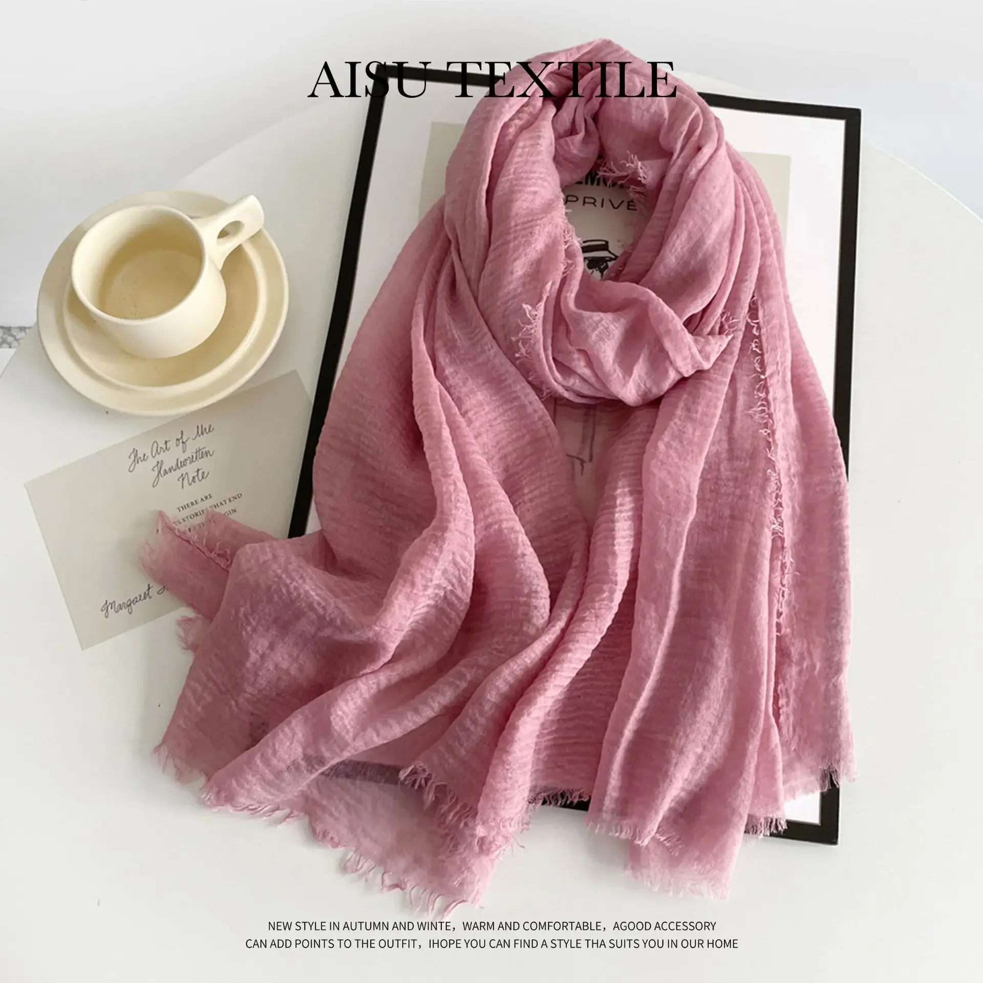 Women Cotton Linen Scarf Shawl Hijab Muslim Long Headscarf Scarves Head Wraps Solid Scarves Female Plain Head Scarf