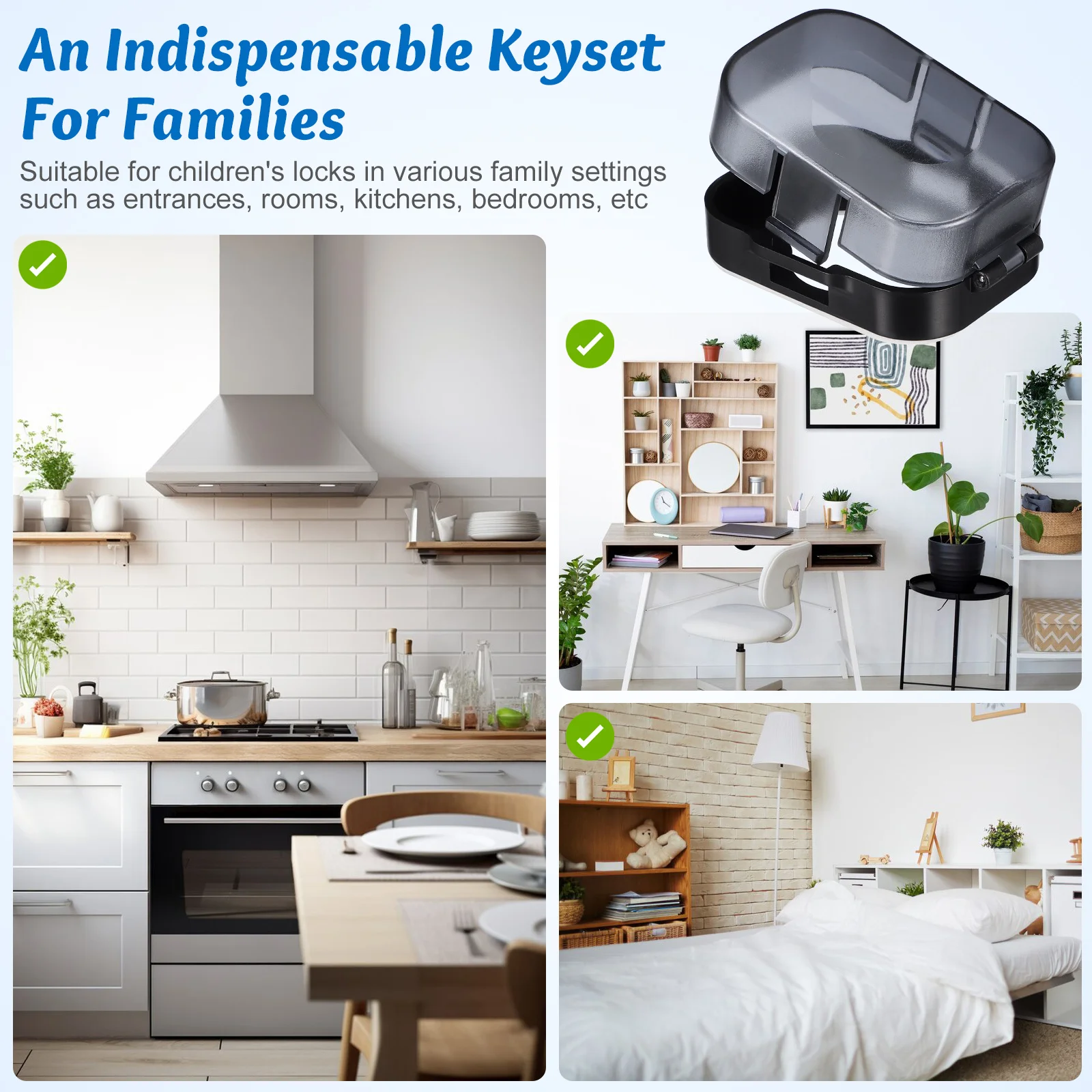 1 قطعة غطاء قفل الباب حريزعلى الأطفال مقبض الباب حامي السلامة سهل تطبيق غطاء أمان الطفل دائم قفل المنزل الطفل