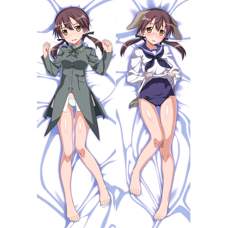 

Dakimakura Anime Gertrud Barkhorn Double-sided Print Life-size Body Game Pillow Cover Bedding Gifts