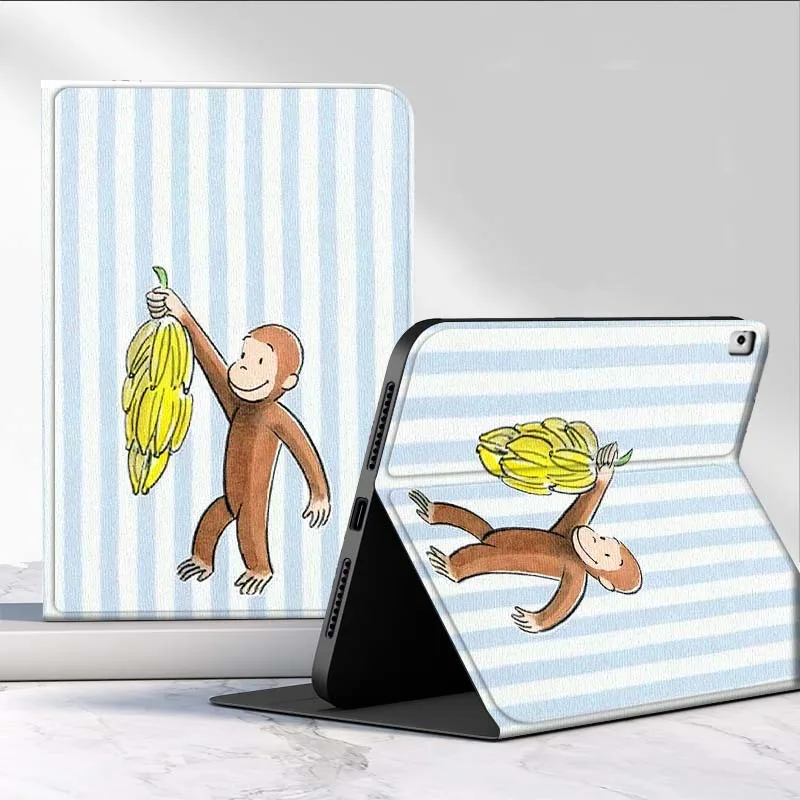 

Чехол с милым рисунком обезьяны для iPad Air Mini 9,7 2 4 5 11 6, 7-го поколения 13 3 1 2 4 5 6 7 7,9 10,9 10,5-дюймовый планшет