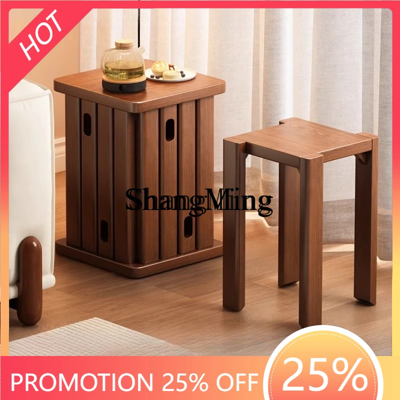 

CL stackable household bench combination guest spare square stool restaurant stacked stool