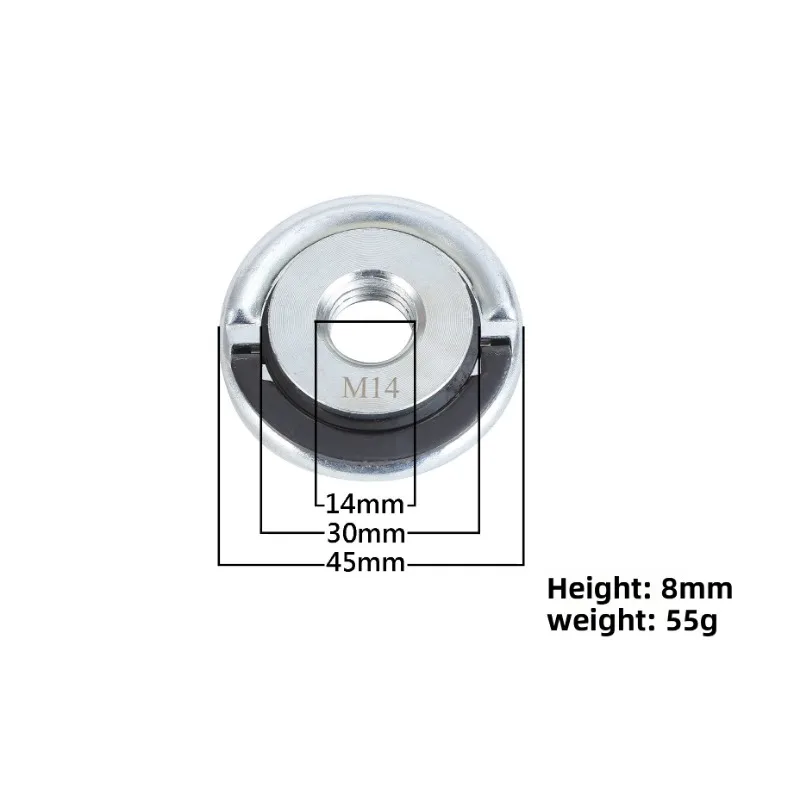 Электрическая угловая шлифовальная машина 45 мм Самоблокирующаяся пластина M14 M10 Оцинкованная пластина угловой шлифовальной машины