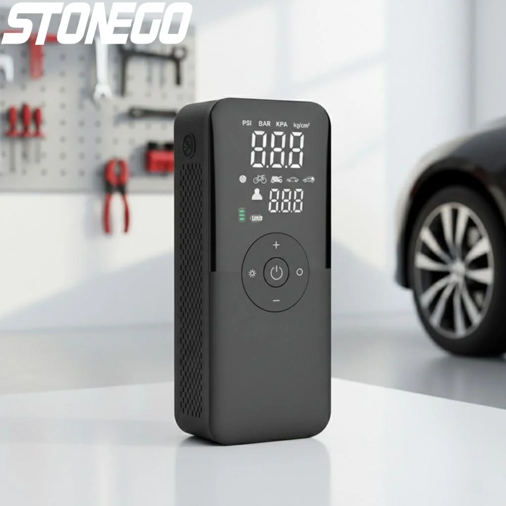 

Portable Rechargeable Digital Air Pump Car Motorcycle Bicycle Ball Inflator Cordless Compressor