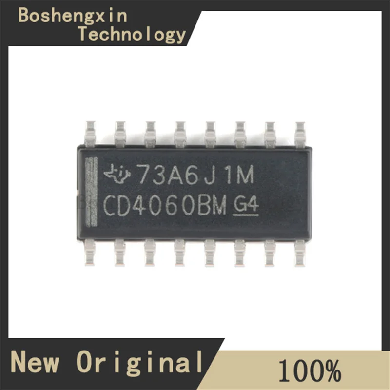 10 pièces CD4060BM96 CMOS compteur/diviseur binaire de transport d'ondulation en 14 étapes et oscillateur SOIC-16 CD4060BM96