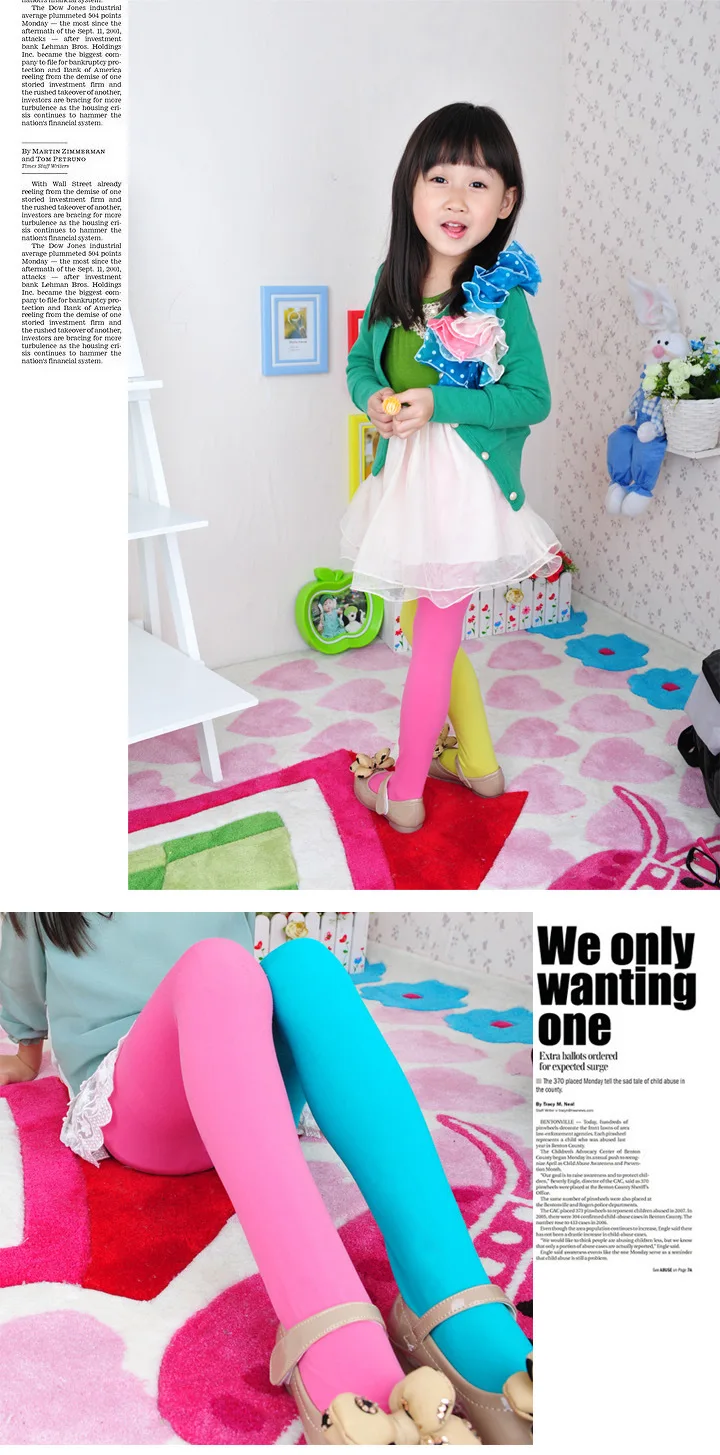 Bonbonfarbene gemischte Strumpfhosen für Mädchen, Baby-Stretchhose, Skinny-Hose, Kinder-Tanzstrumpfhose, Frühling und Herbst, farbenfrohe modische Strumpfhose – Detail 8