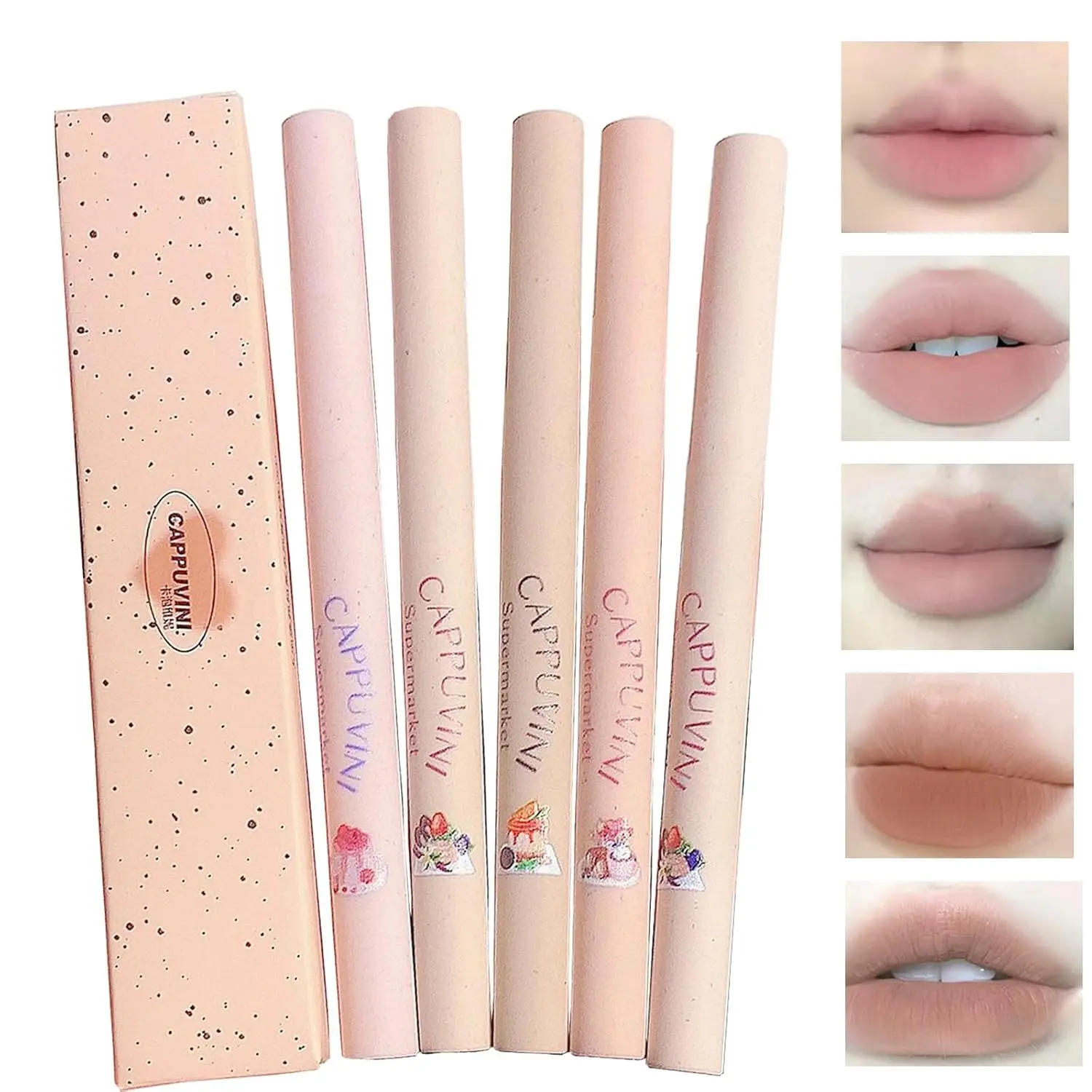 Lip Liner Pen Matte Lips Liner Makeup Soft Mist Cosmetics Lipstick Pen Gentle Colors Lipstick Pen Lip Contouring Lipliner Pencil - view 2