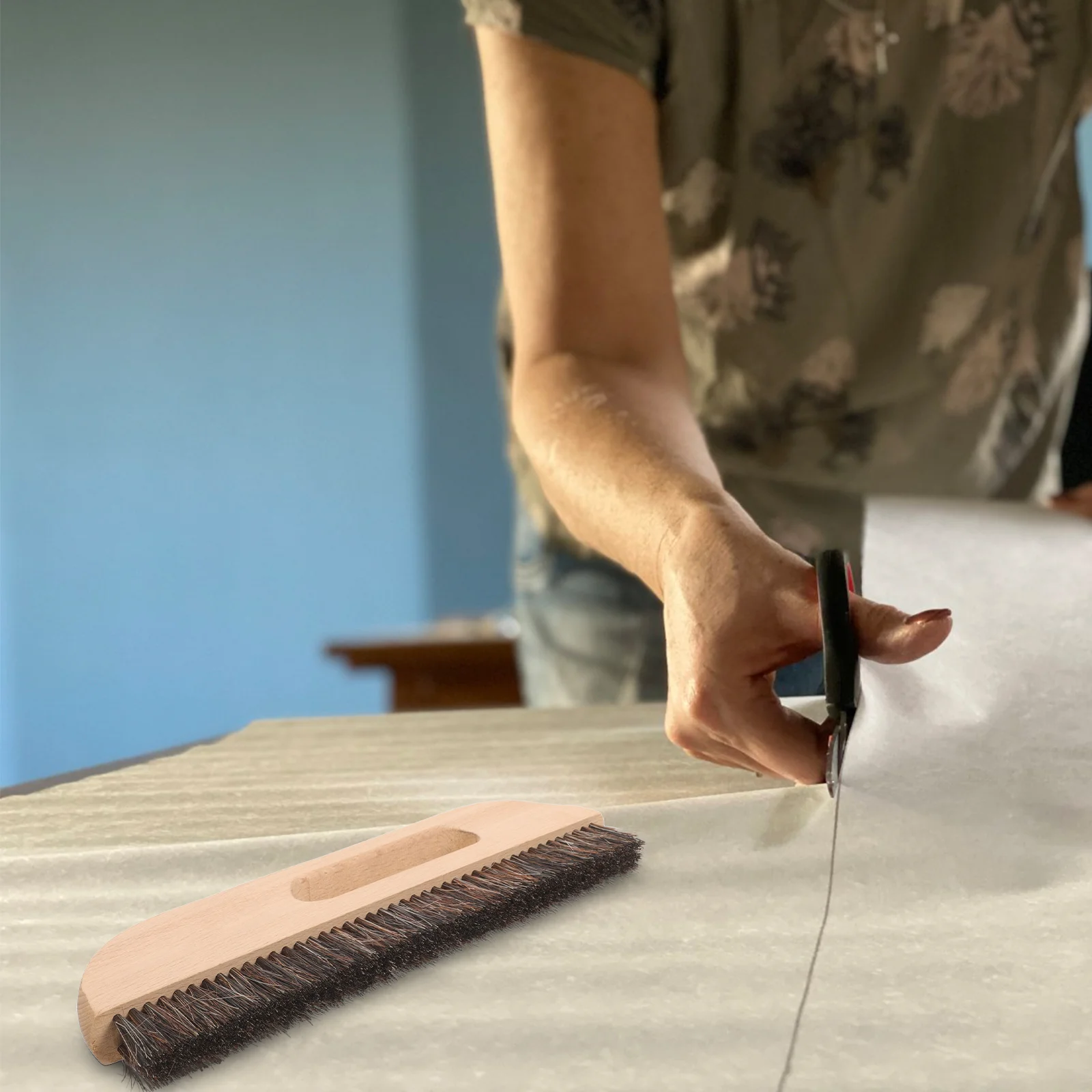 Spazzola per carta da parati spazzola lisciante per carta da parati spazzola per pulizia multiuso manico in legno pasta per carta da parati strumenti per la pulizia della spazzola