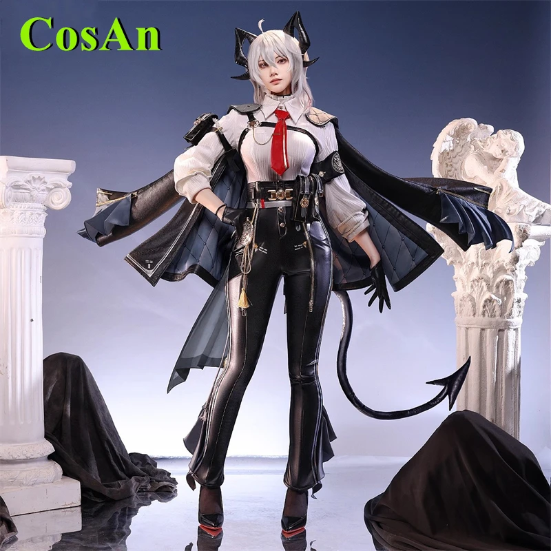 

CosAn Anime Wuthering Waves Changli Cosplay Costume Sweet Battle Dress Activity Party Role Play Clothing Female