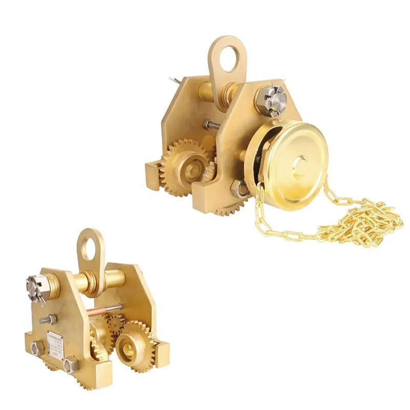 

Explosion-proof hand rail monorail trolley sports car double bearing I-beam pulley 1 ton 2T3t monorail push sports car