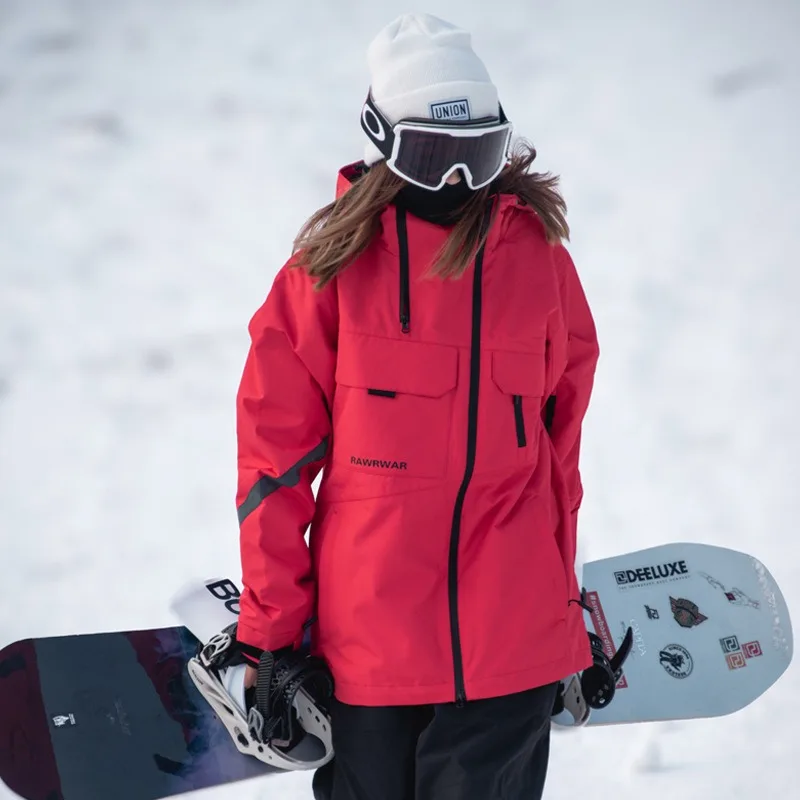 

New Ski Clothing Same Outdoor Single and Double Board Windproof and Waterproof Winter Padded Snowwear Jacket Top