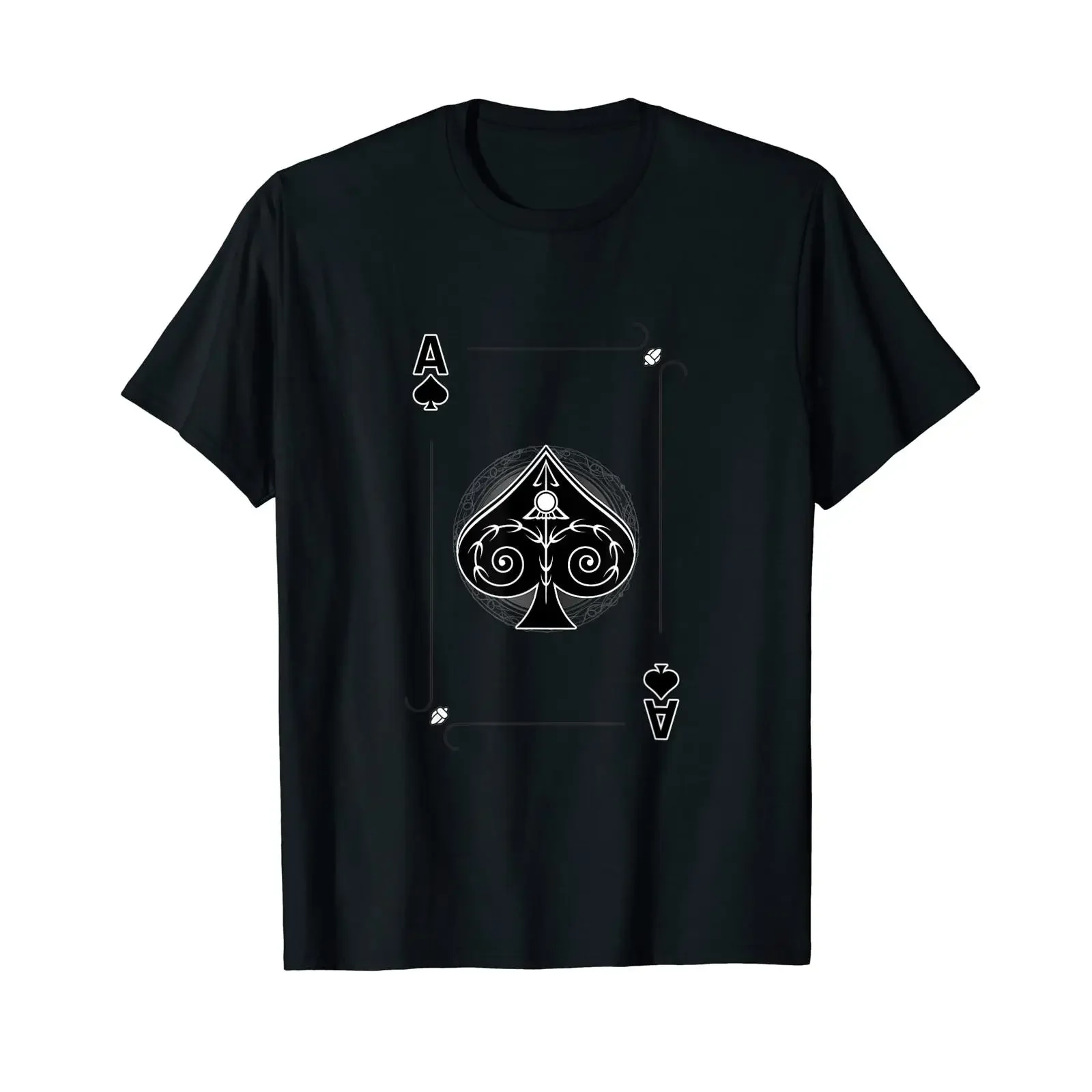 camiseta-de-jogo-de-cartas-ace-of-spades-preta-vintage-lavada-confortavel-unissex-casual-versatil-elegante-e-moderna