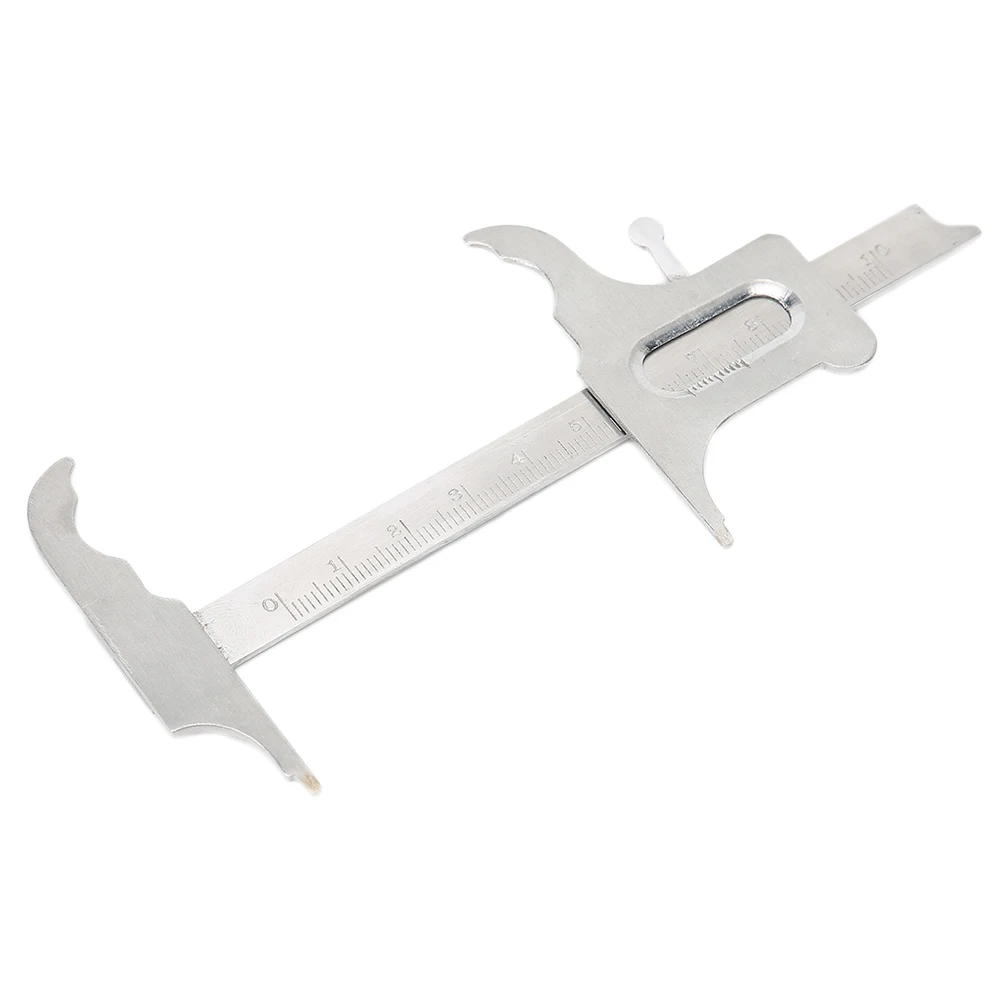 Stainless Steel Dental Gauge Vernier Calipers Dentist Tools Orthodontic Measuring Ruler Dental Lab Instrument Accessory 0-100mm