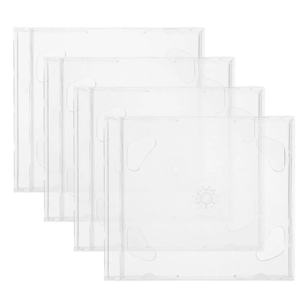 

4Pcs Cd Storage Case Tough Protective Boxes Portable Organizer for Dvd Disc Holder Storage Cd Box Dvd Case Disc Holder