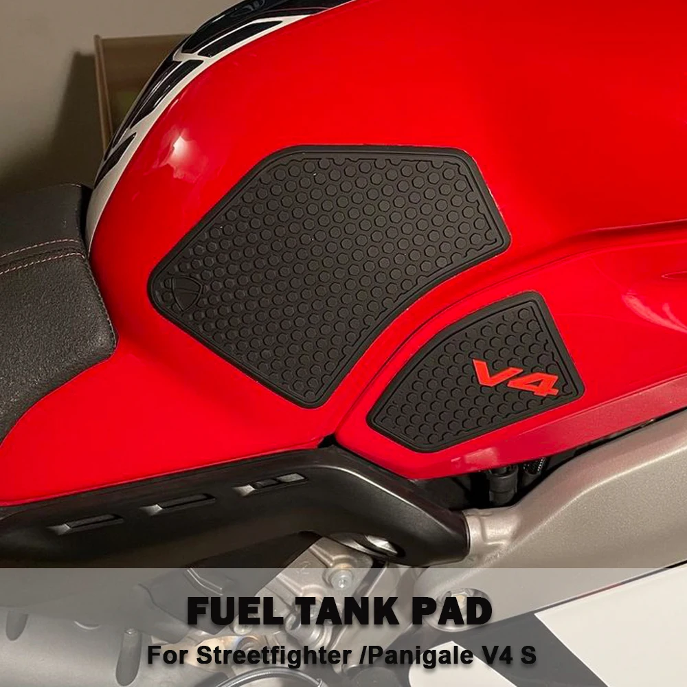 Motorcycle Tank Sticker Fit For Ducati V4 Panigale V4S Streetfighter V4 S 2021 2020 2019 2018 Fuel Tank Grip Pads Knee Traction