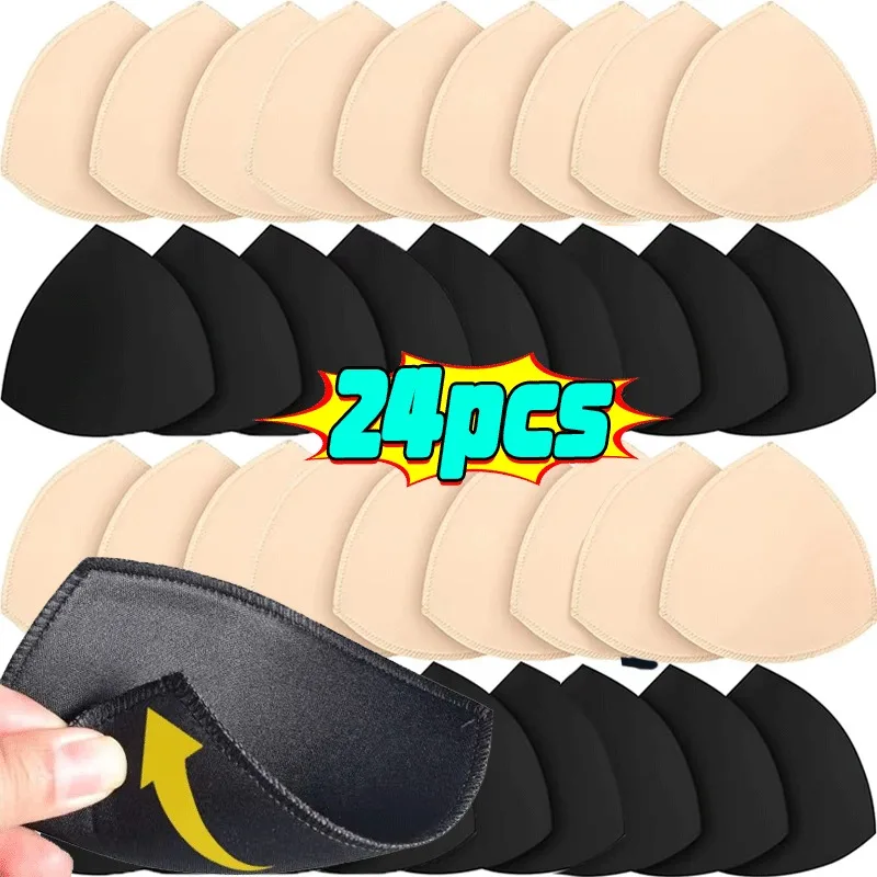 2/20PCS Triangle Sponge Push Up Bra Pads for Women Invisible Insert Swimsuit Bikini Breast Enhancers Chest Cup Pads Accessories