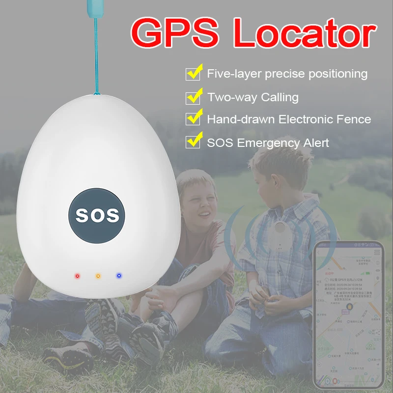

GPS Locator 4G Two-Way Communication Locator Children Elderly Student and Personal Anti-lost device 4G Tracker SOS Alarm