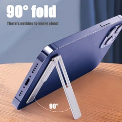 Magnetic Ultra Thin Foldable Mobile Phone Holder Bracket Metal Desktop Cell Phone Stander Phone Support Kickstand Universal 2023