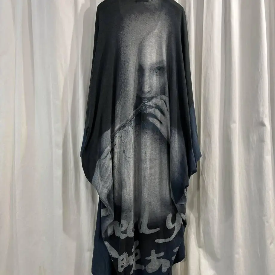 

ТОП-ЯМАМОТО ® Женская футболка с принтом в уличном стиле и рукавами «летучая мышь» — свободный крой, персонализированная, больших размеров, трендовая для Instagram