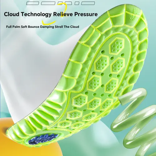 High Elasticity Latex Sport Insoles Soft Shoe Pads Arch Support Orthotic Insoles Breathable Deodorant Shock Absorption Cushion - Image 6