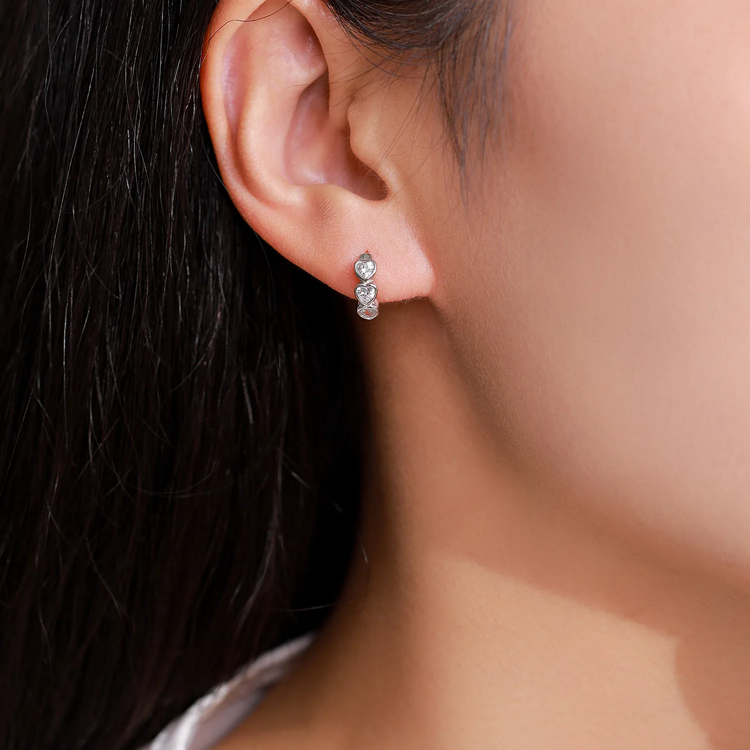 Neue Moissanit-Ohrringe aus 925er-Sterlingsilber für Damen, exquisite Freundin, Hochzeit, Verlobung, Schmuck, modisches Geschenk – Detail 3