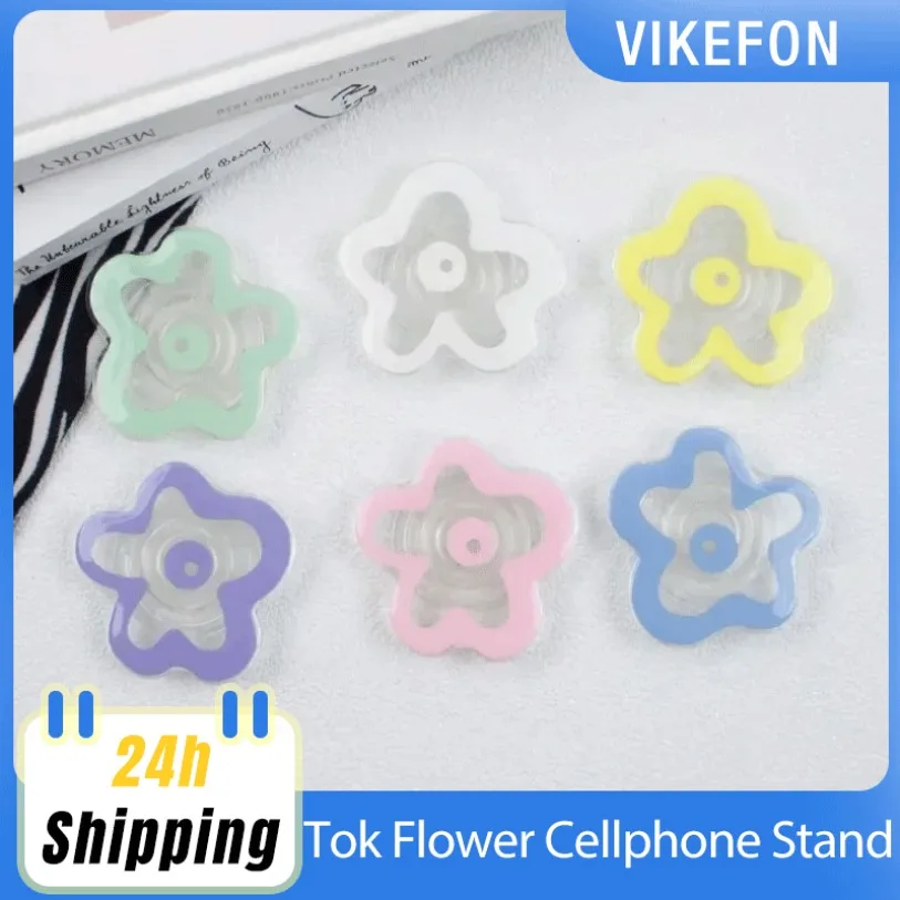 

Милая складная ручка для телефона с цветочным принтом posocket Tok Flower, подставка для мобильного телефона, держатель для iPhone 15 14, мобильный кронштейн, расширяющаяся подставка