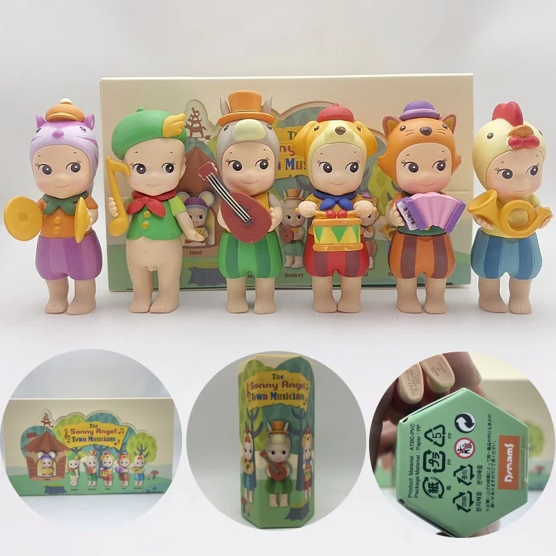

Sonny Angel Town Musicians Series Blind Box Figures Ornaments Cute Dolls Fan Mini Anime Figure Christmas Birthday Gift Toys