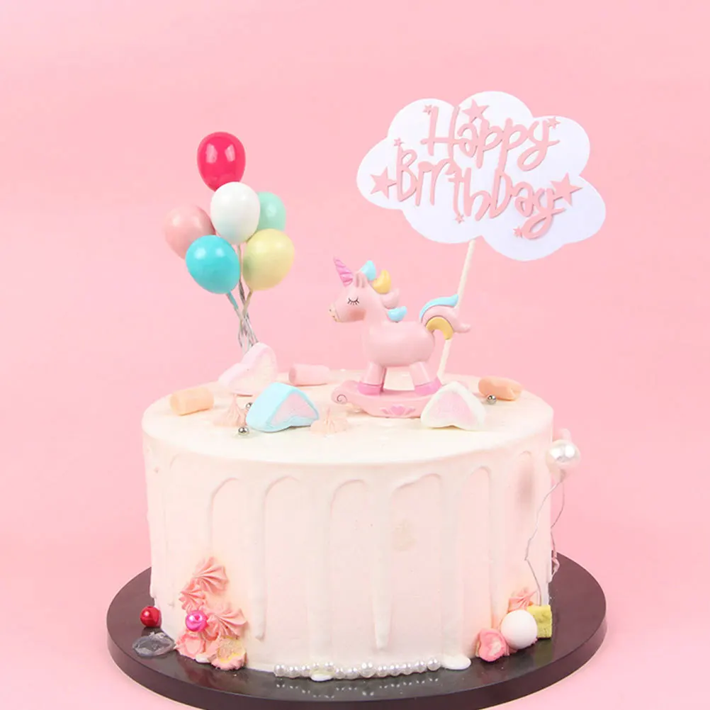 

18Pcs Balloon Shaped Cake Pops Decorative Inserts for Birthday Celebration Cheese Platter Party Favors Decoration