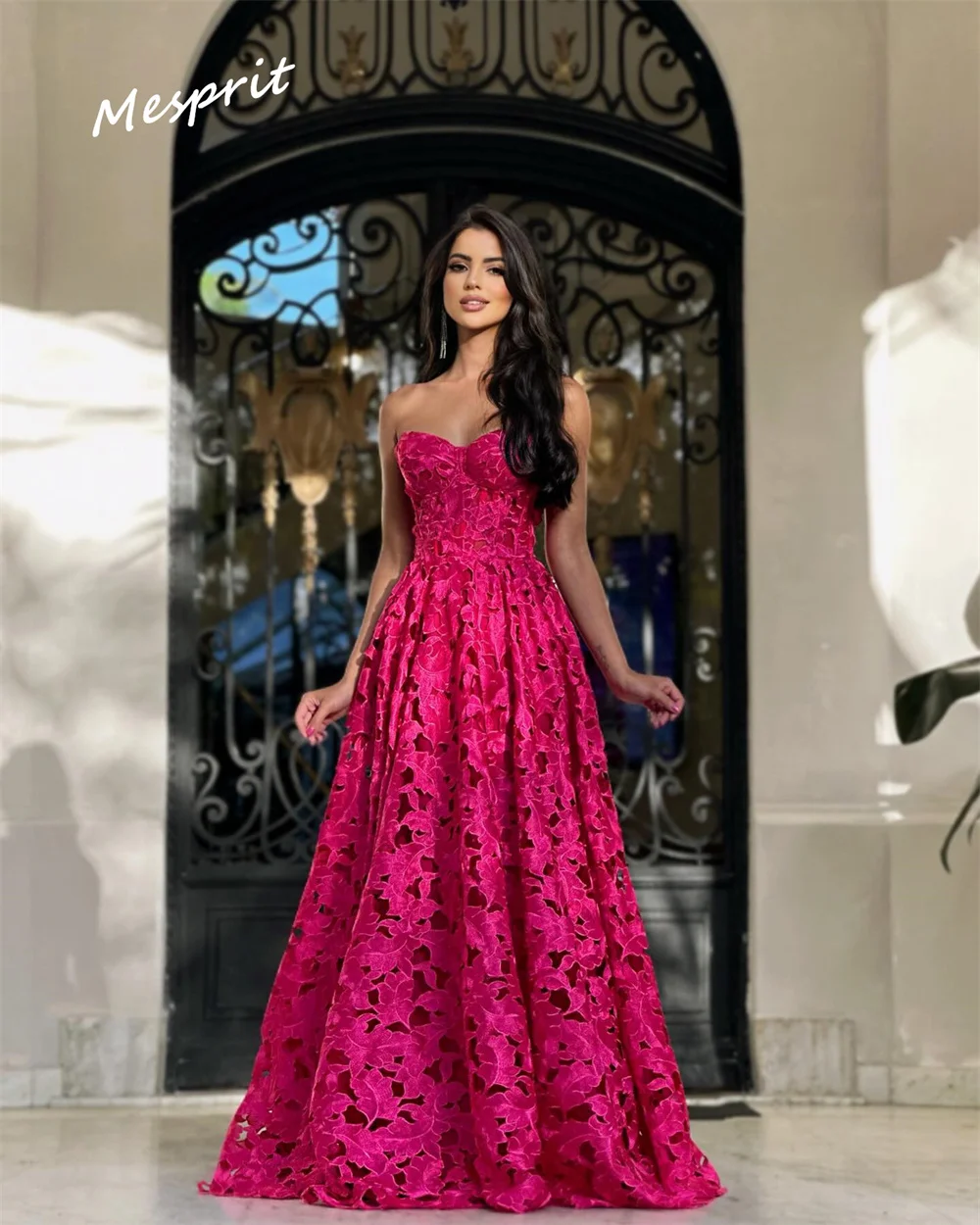 Jiayigong Sparkle Exquisite  Mesprit High Quality Sweetheart A-line Floor Length  Dresses Applique Draped Satin Customized