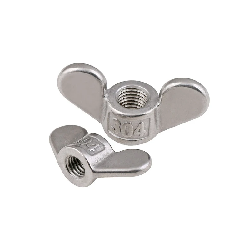 M4 M5 M6 M8 M10 M12 M14 M16 M18 M20 M22 M24 Großohr-Schmetterlingsmuttern 304 Edelstahl Handspannmuttern 1/3/5 Stück – Detail 6