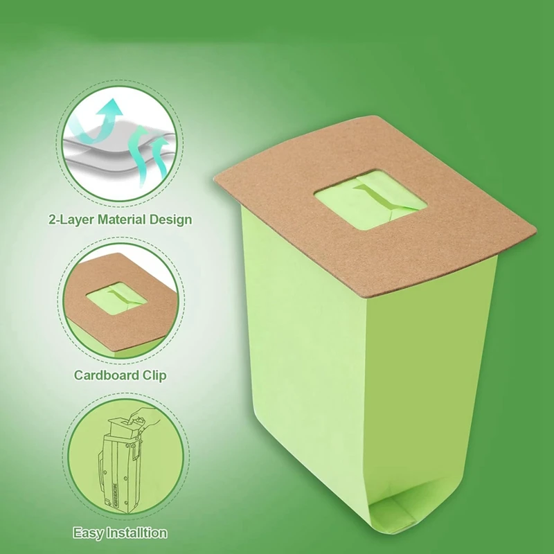 Peças de reposição para sacos de vácuo pkbb12dw bb, pacote de 12 peças de reposição para oled xl buster b, com 2 filtro do motor