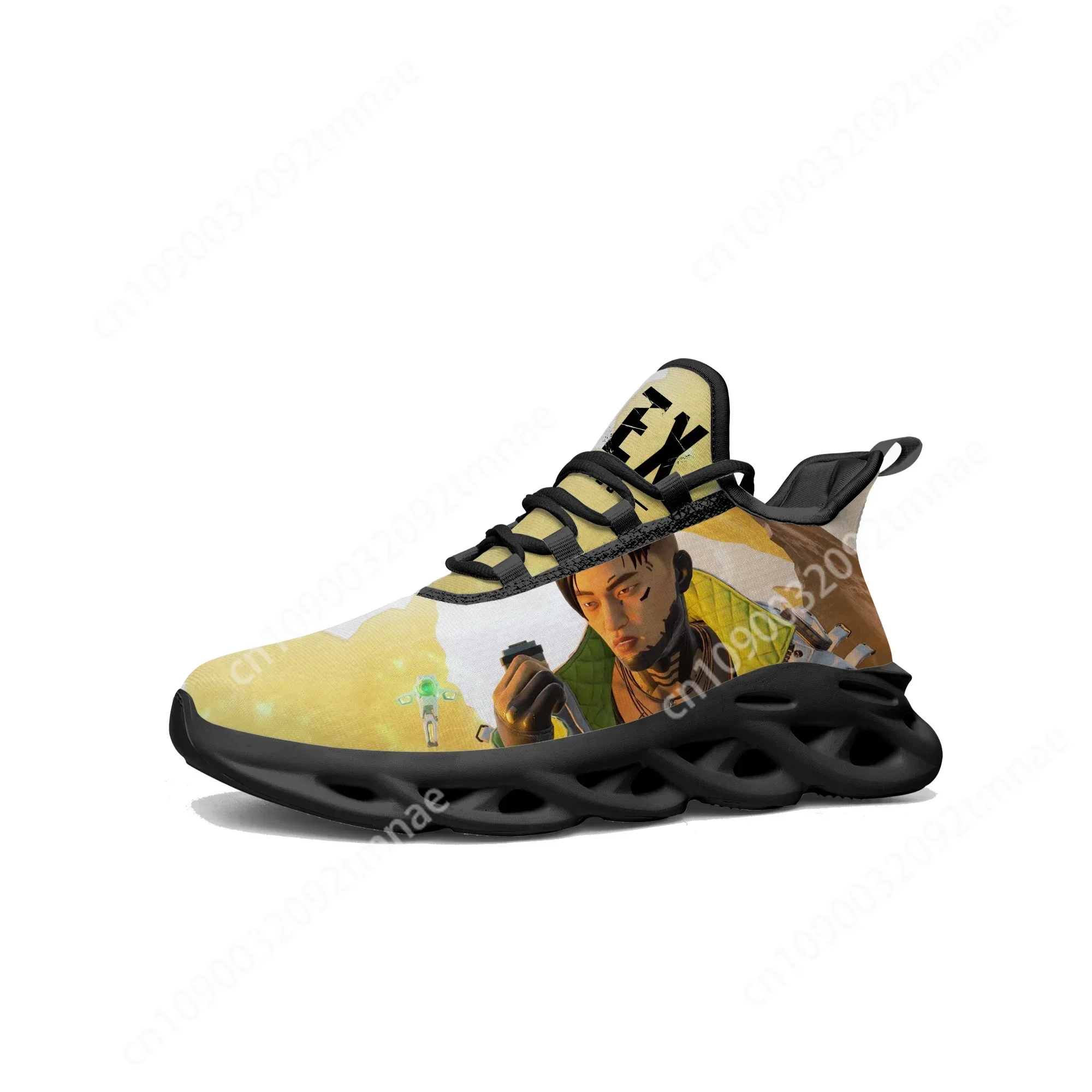 Cartoon Game Apex Legends Crypto Flats Sneakers Mens Womens Teenager Sports Running Shoes High Custom Tailor Made Lace Up Shoes