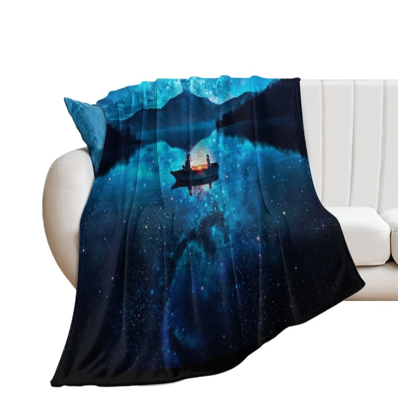 

Anime Stars Lake Throw Blanket Blankets For Baby blankets and throws Quilt Blankets