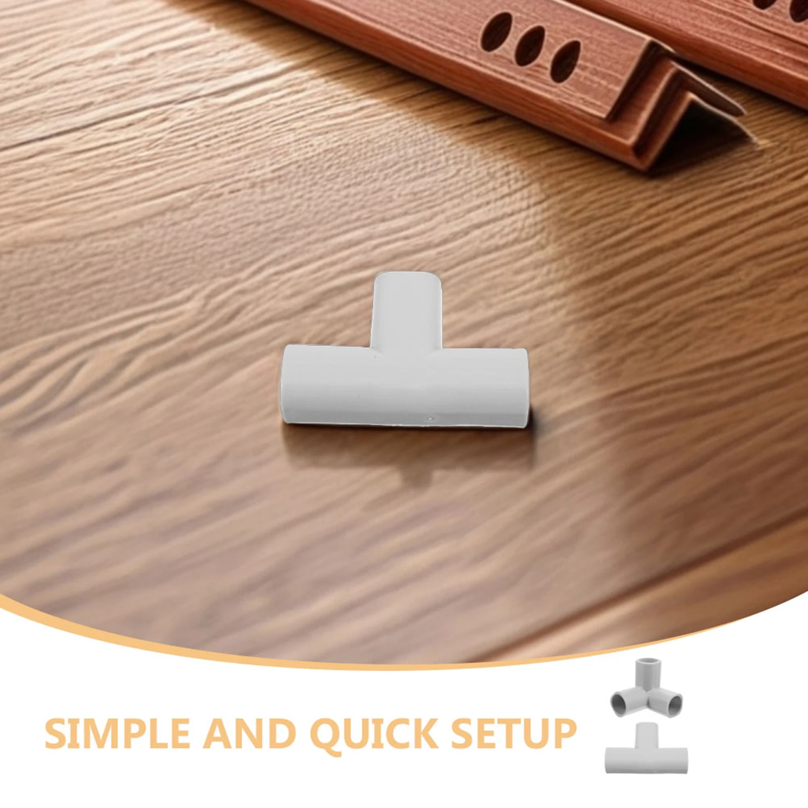 

2pcs Accessories Sturdy Corner Elbow Fittings T-Shaped Joints Play Yard Connectors Replacement Parts For Indoor