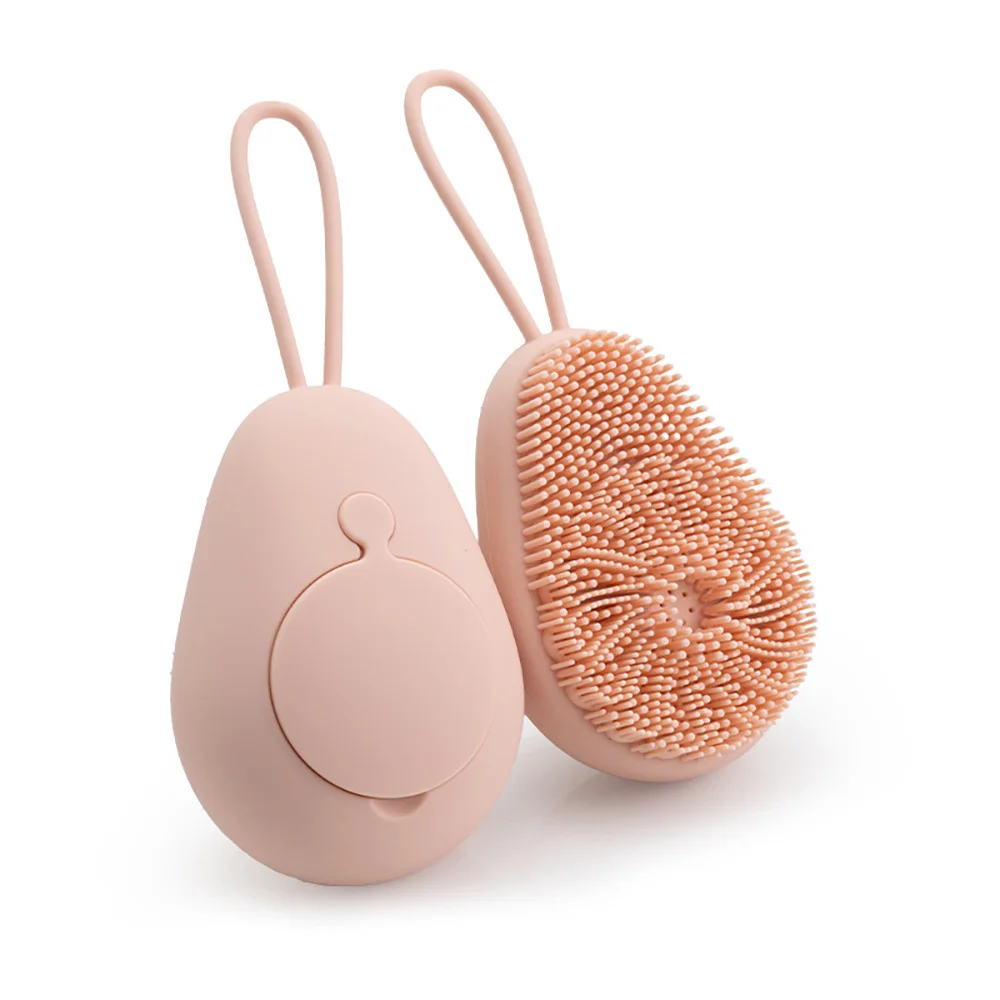 Silicone Body Scrubber Loofah Soft Exfoliating Body Bath Shower Refillable Bath Brush Skin-friendly Scrubber Loofah Brush