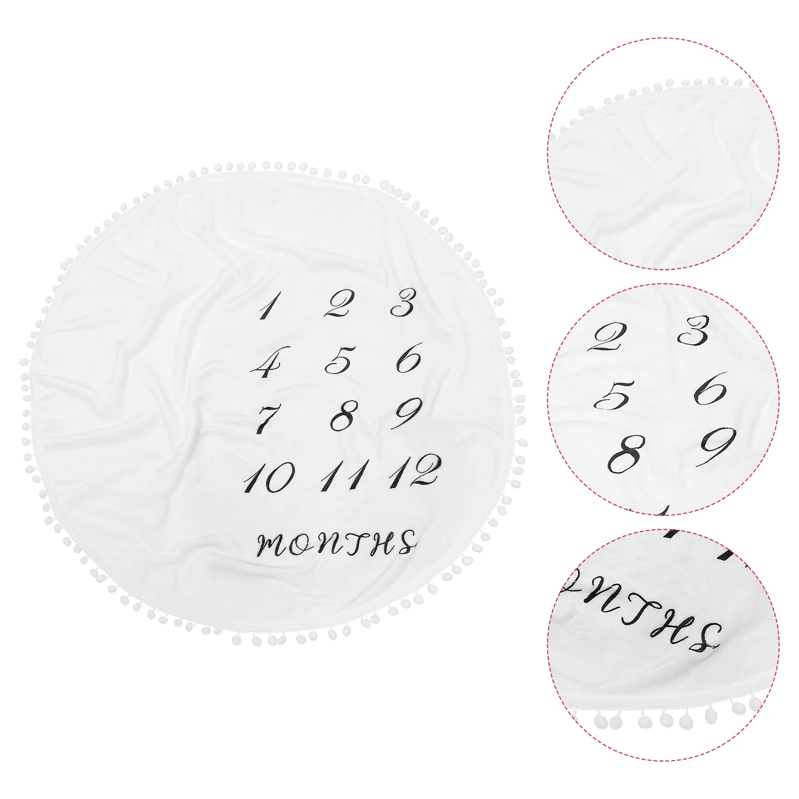 

Baby Photo Blanket Flannel Newborn Photography Prop Soft Swaddle For Infant Photo Shoot Baby Shower Gift Month By Month